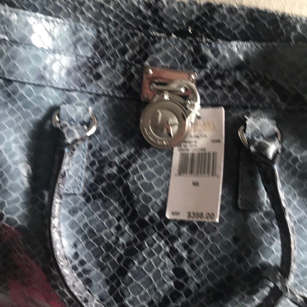 Michael Michael Kors Hamilton Python Blue Denim - image 7